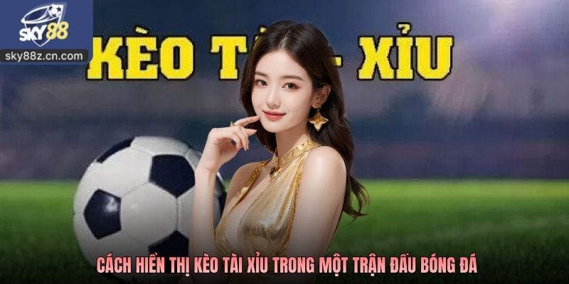 Cách hiển thị kèo tài xỉu trong một trận đấu bóng đá