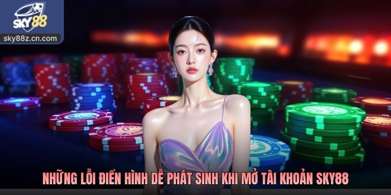 Những lỗi điển hình dễ phát sinh khi mở tài khoản SKY88